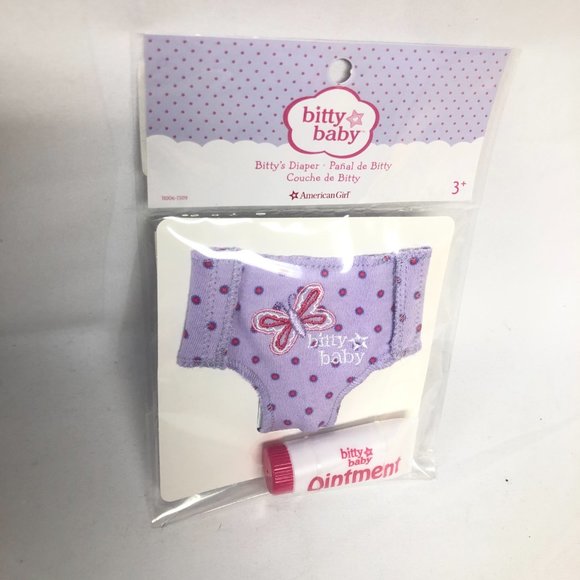 American Girl Bitty Baby - Bitty's Diaper & Ointment for 15 Inch Doll Play NEW - Picture 2 of 2